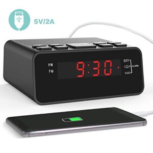 Dorzu Alarm Clock Radio, FM Digital Clock Radio