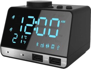 Thpoplete Clock Radio, 4.2 LED Digital Alarm Clock