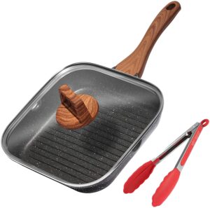 ESLITE LIFE 9.5 Inch Nonstick Grill Pan