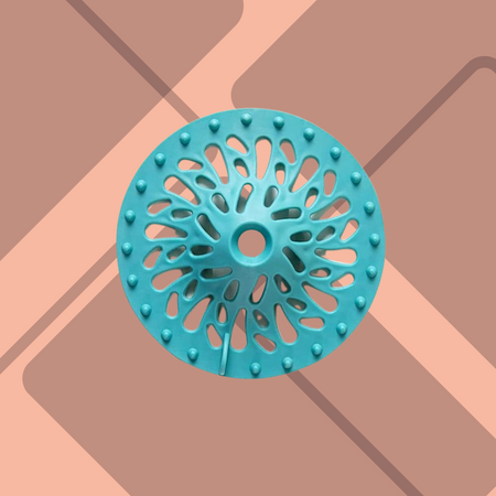 Silicone hair stopper shower drain cover