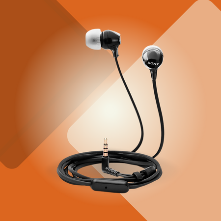 Sony MDREX15AP In-Ear Earbud Headphones with Mic