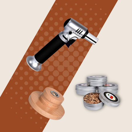 Cocktail smoker kit with a torch