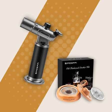 Cocktail smoker kit with torch