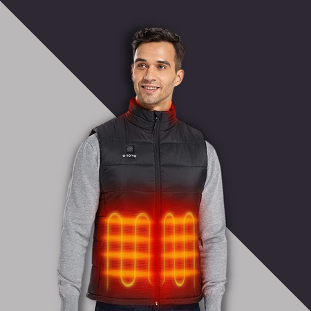 ORORO Men’s Lightweight Heated Vest with Battery Pack
