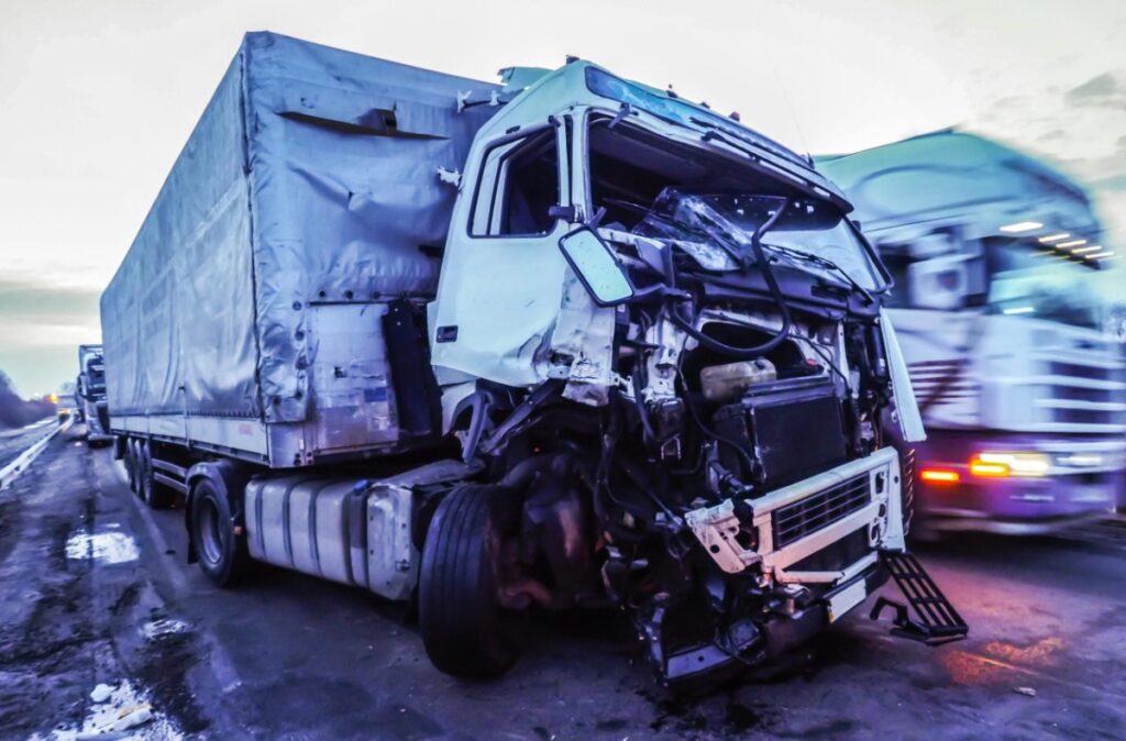 Damages in a truck crash